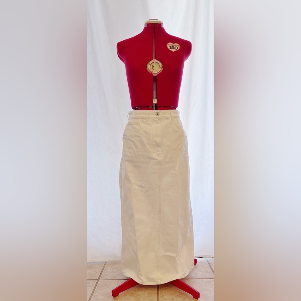 COS long denim skirt